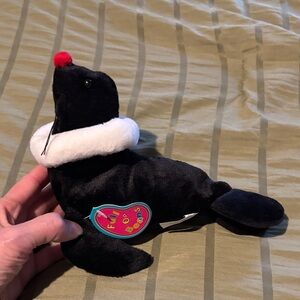 Avon Black Plush Seal with White Collar and Red Nose